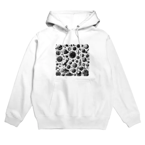 モノクロ宇宙 Hoodie