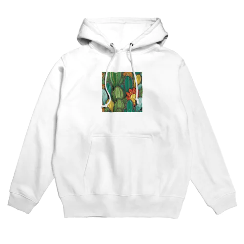 カラフルサボテン Hoodie