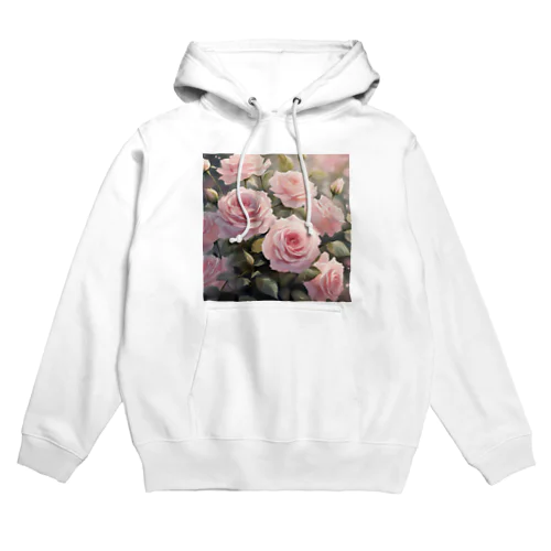 ペールピンクのバラの花束 Hoodie