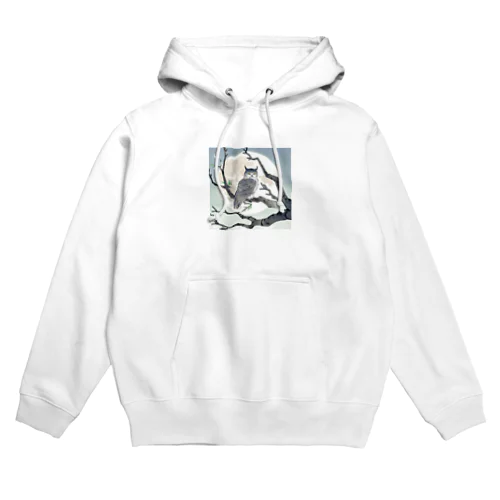 月に照らされた梟 Hoodie