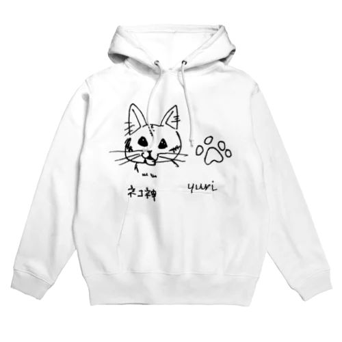 ネコ神　(チャーちゃん)　ユリ作品２ Hoodie