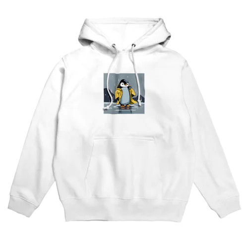 レインコートをつけたペンギン Hoodie