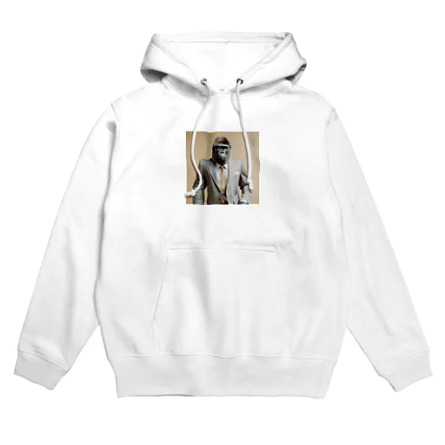 スーツ姿のデキるゴリラ Hoodie