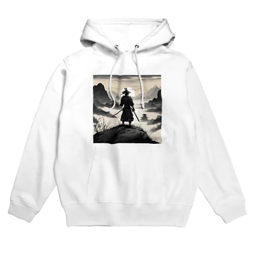 戦に敗れた武士が佇む風景画4 Hoodie