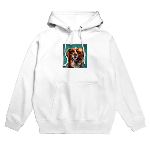 サングラスをかけた、かわいい犬 Marsa 106 Hoodie