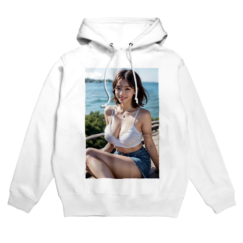 九十九里の塩風を感じて Hoodie