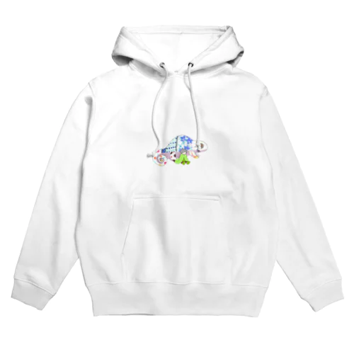 つるりちゃんとカメレオン Hoodie