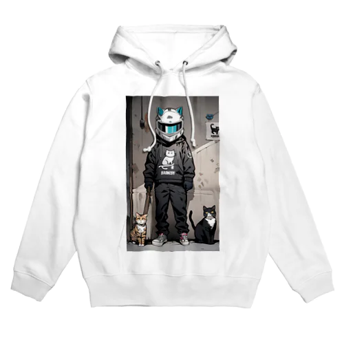 ヘルメット猫 Hoodie