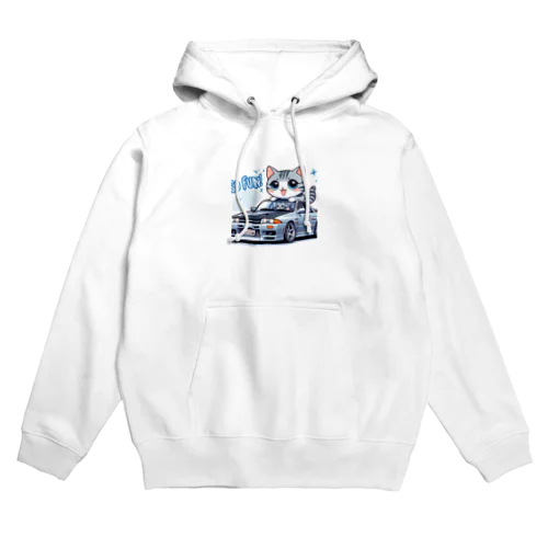 GT-Rと猫の夢のコラボ！ Hoodie