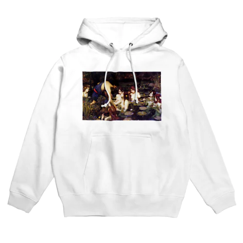 ジョン・ウィリアム・ウォーターハウス「ヒュラスとニンフたち」 Hoodie