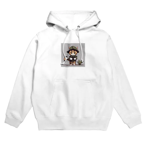 戦闘ネコ Hoodie