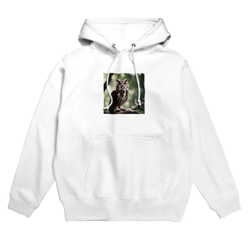 森の番人　フクロウ Hoodie