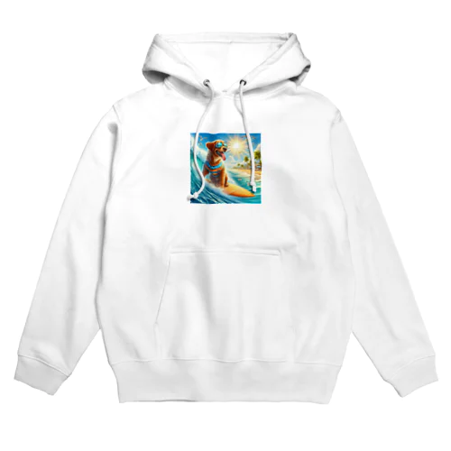 犬サーフィン Hoodie