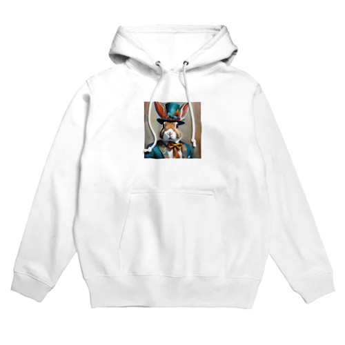 ドレスアップしているうさぎ Hoodie