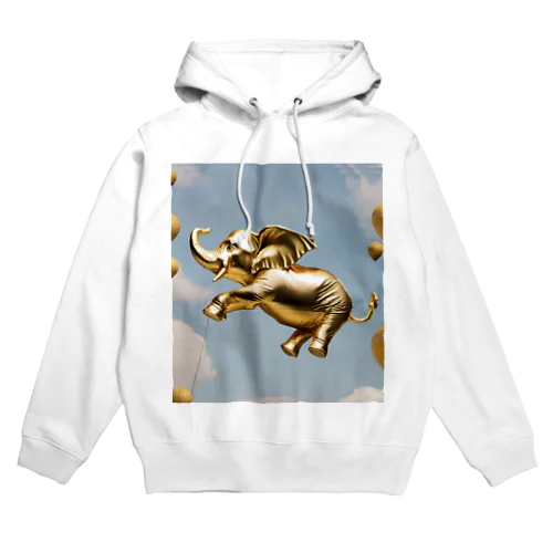 空飛ぶ黄金の象 Hoodie