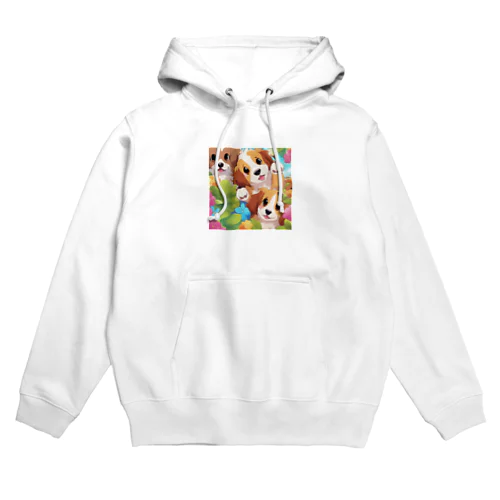 コーイケルホンディエの仲良し子供たち Hoodie