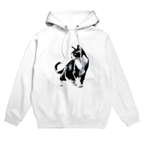 ハチワレキャット Hoodie