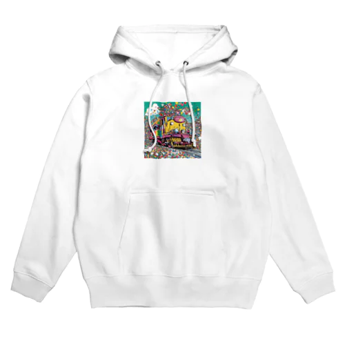 カラフルトレイン Hoodie