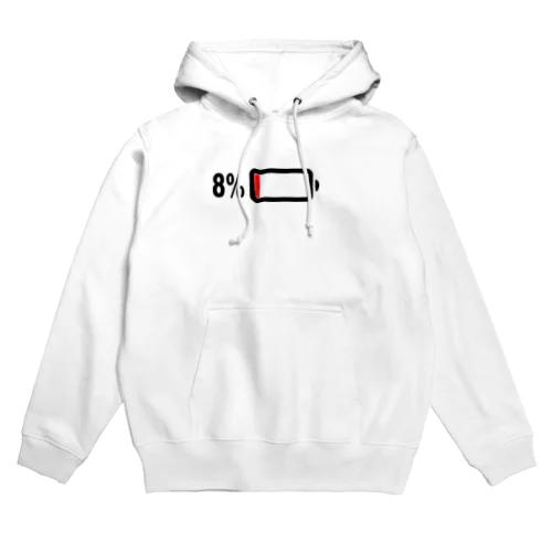 充電８％マーク　グッズ Hoodie