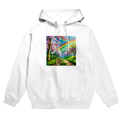 虹の橋を渡って帰ってきた茶トラ猫 Hoodie