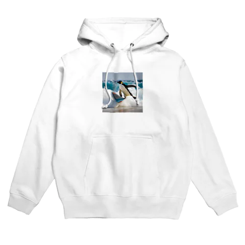 サーフィンするペンギン Hoodie