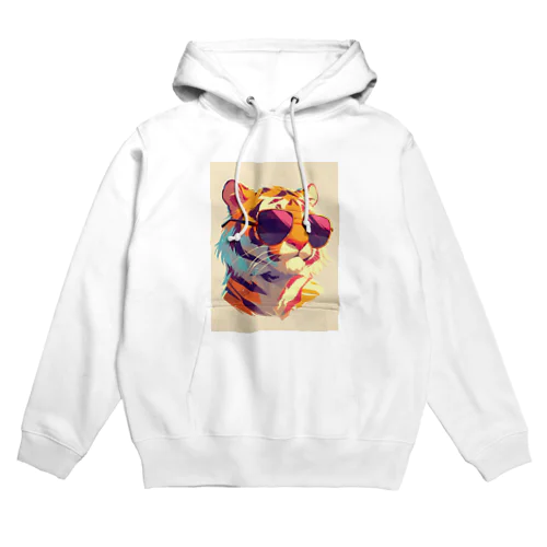 サングラスをかけた可愛いトラ Marsa 106 Hoodie