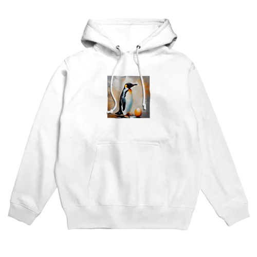 卵を温かく見守っているペンギン Hoodie