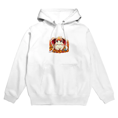 おやすみ！猫ドラゴン　背景透過ver Hoodie