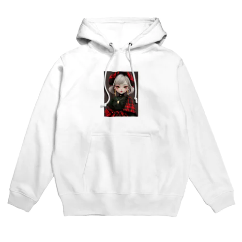 タータンチエクの服を着た少女　なでしこ1478 Hoodie