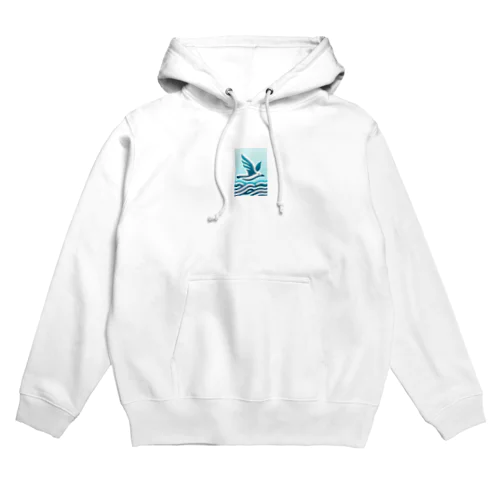 海とカモメ Hoodie