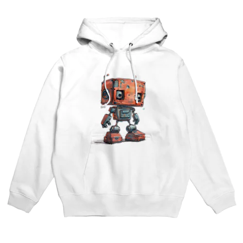 レトロ戦闘ロボットＬ Hoodie