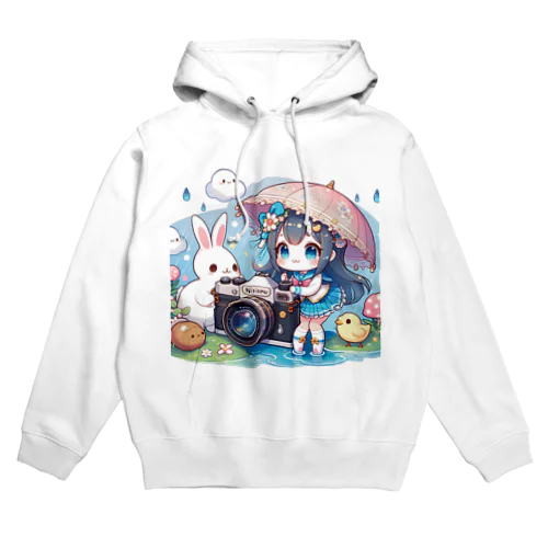 カメラと傘とうさ耳少女とシリーズ　撮影 Hoodie