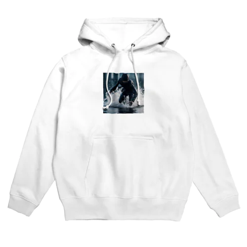 水の上を走る忍者 Hoodie