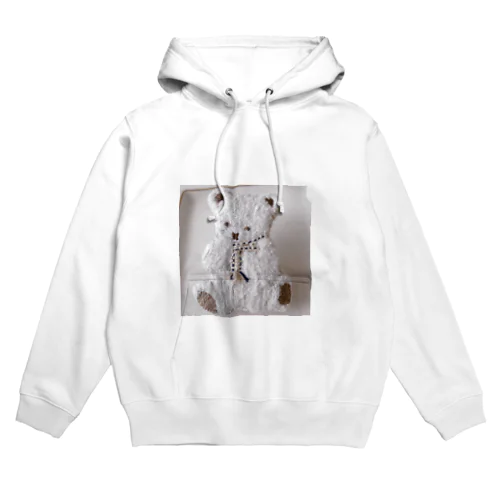 マフラーをする冬のくまさん Hoodie