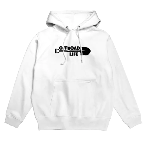 オフロードライフ スコップデザイン クロカン ブラック Hoodie