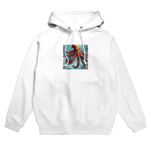 海を泳いでいるタコ Hoodie