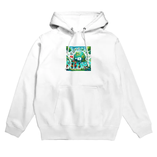 みどりのちきゅうをたんけん Hoodie