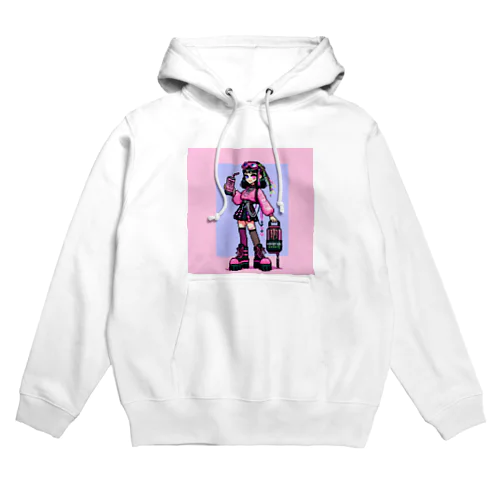 ピクセルピンモンガール2 Hoodie