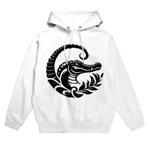 スタイリッシュワニ Hoodie