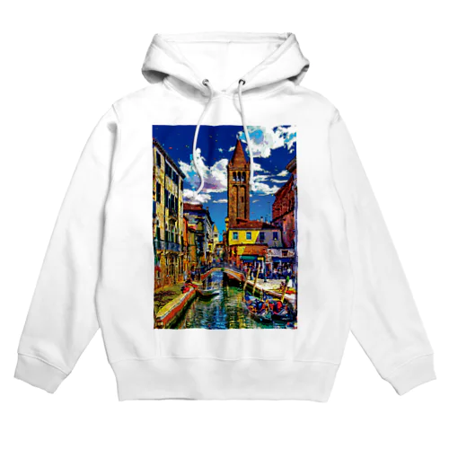 イタリア ヴェネツィアのサン・バルナバ橋 Hoodie