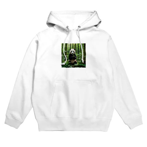 竹藪にたたずむパンダ Hoodie