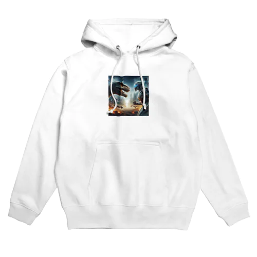 恐竜vsロボット Hoodie