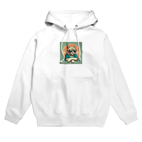 サングラスをかけた猫 Hoodie