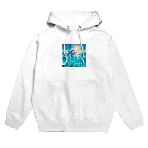 美しい海とイルカ🐬✨ Hoodie