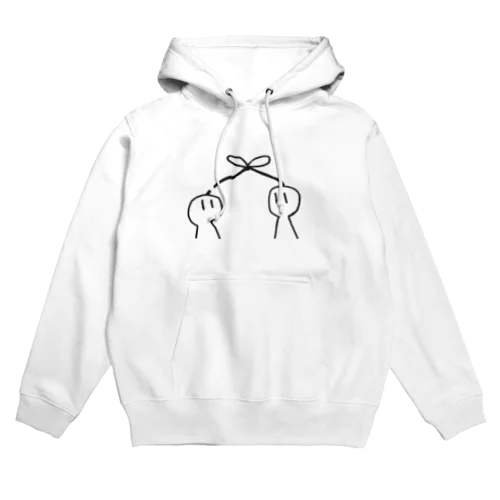 枝が切れました…。コンセント君（白） Hoodie