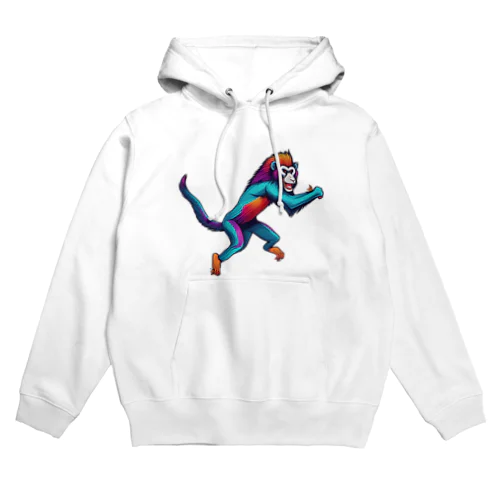 カラフルなマンドリル Hoodie