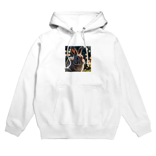 クリスタルウィンクうさぎ Hoodie