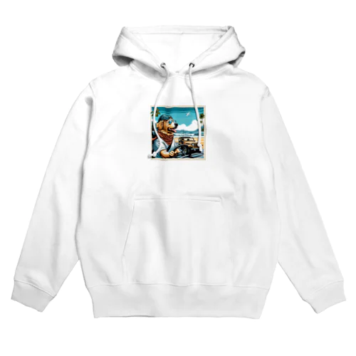 キャップ犬1 Hoodie