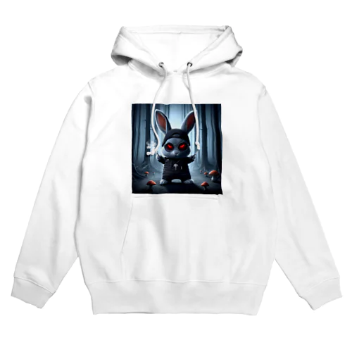 可愛いうさぎが悪そうな表情でダバコ Hoodie