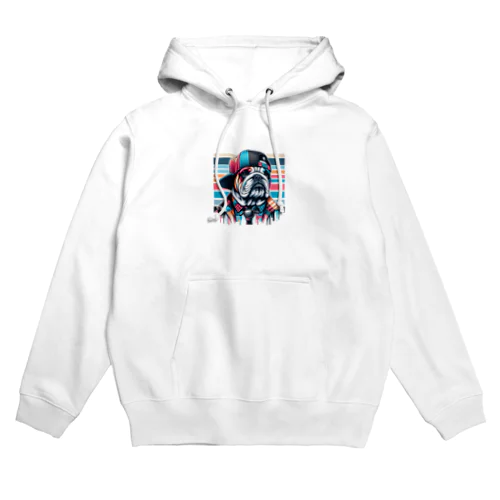 キャップ犬16 Hoodie